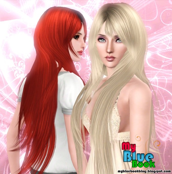 Very Long With Bangs Hairstyle Rose`s 94 Retextured By Tumtum Simiolino