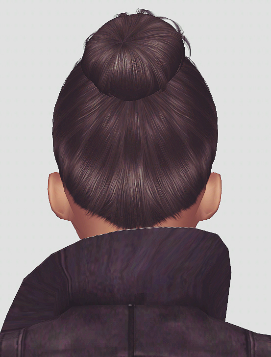 Top Knot Hairstyle Nightcrawler Retextured By Momo Sims Hairs