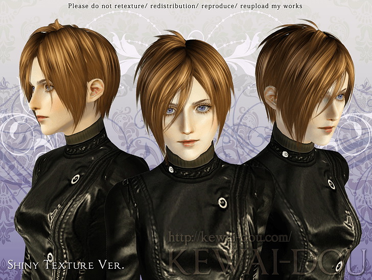 Michaelis Chopped Hairstyle By Kewai Dou Sims Hairs