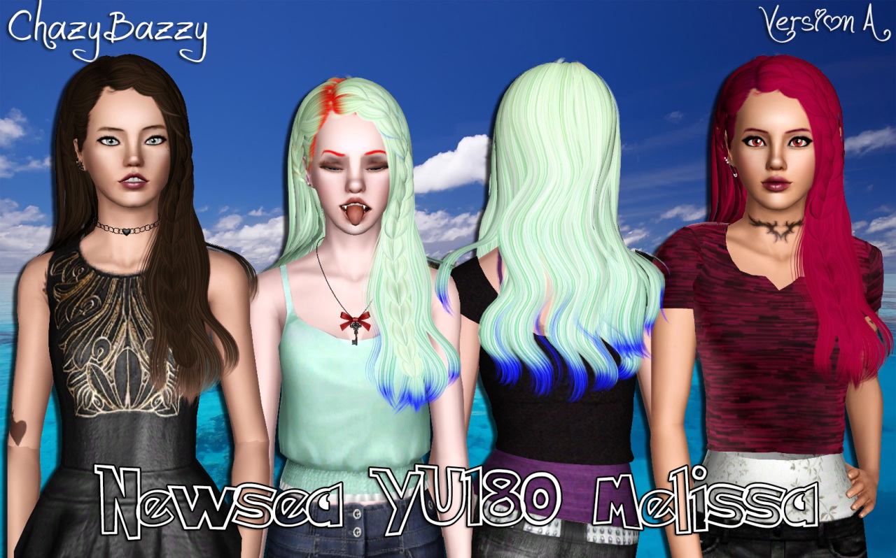 Newsea S YU180 Melissa Hairstyle Retextured By Chazy Bazzy Sims 3 Hairs