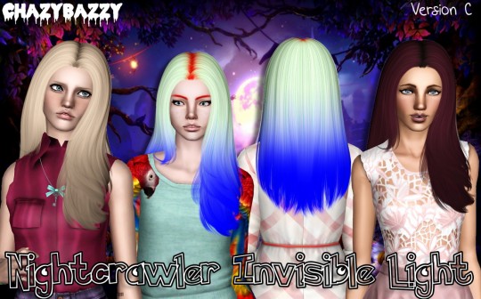 Nightcrawler S Invisible Light Hair Retextured By Chazy Bazzy Sims 3