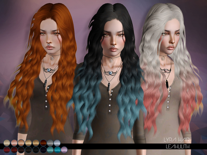Lyra Hair For Ts 3 By Leahlillith By The Sims Resource Sims 3 Hairs