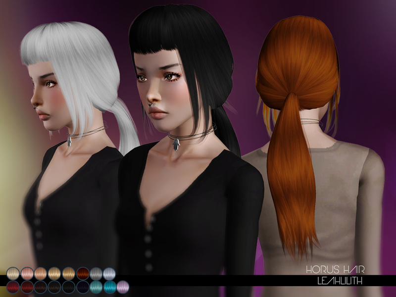 Horus Hair For Ts3 By Leahlillith By The Sims Resource Sims 3 Hairs