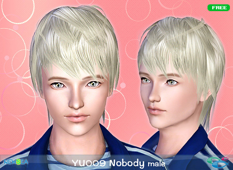 YU 009 Nobody - edges haistyle by NewSea - Sims 3 Hairs