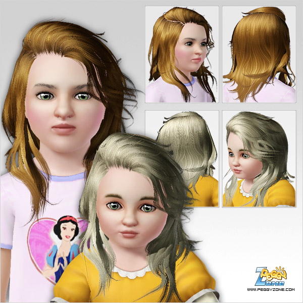 Side Swept Bangs Hairstyle ID 333 by Peggy Zone for Sims 3