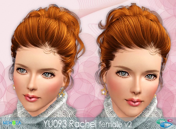YU 093 Rachel   elegant topknot by NewSea for Sims 3