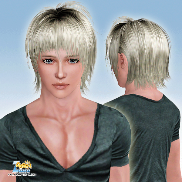 ID 759 Tousled hair with jagged bangs for Sims 3
