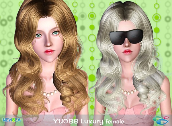 Yu 088 Luxury   Large lopps hairstyle by NewSea for Sims 3