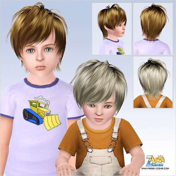 Rumpled haircut ID 660 by Peggy Zone for Sims 3