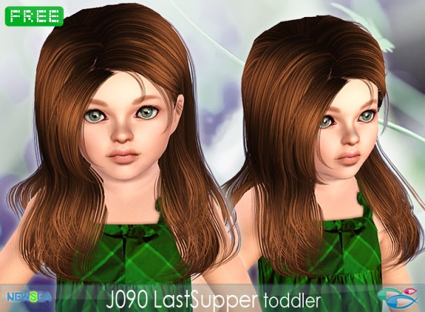JO 90 Last Supper   straight hair with a side clamp by Juice for Sims 3