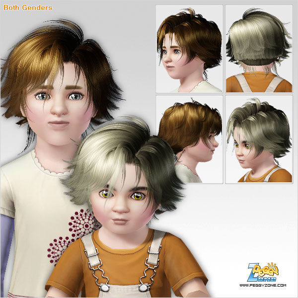 Tousled haicut ID 192 by Peggy Zone for Sims 3