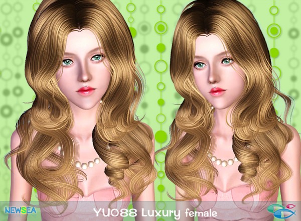 Yu 088 Luxury   Large lopps hairstyle by NewSea for Sims 3