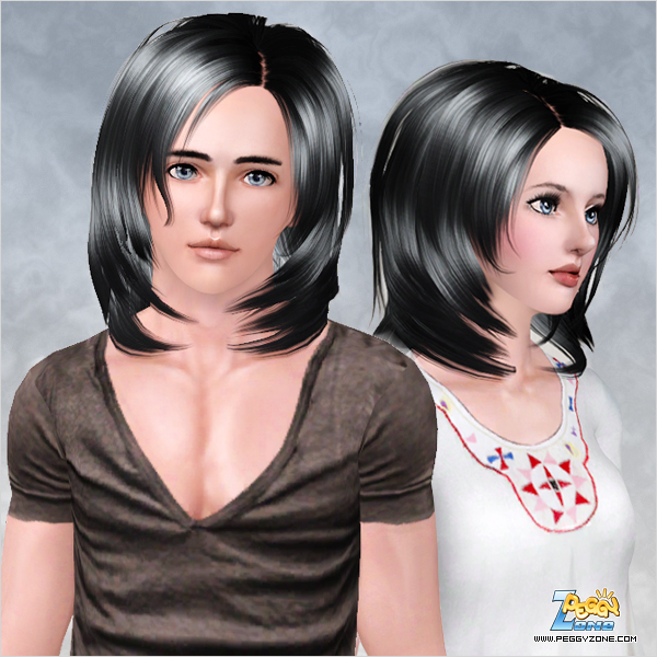 Below chin bob hairstyle ID 493 by Peggy Zone for Sims 3