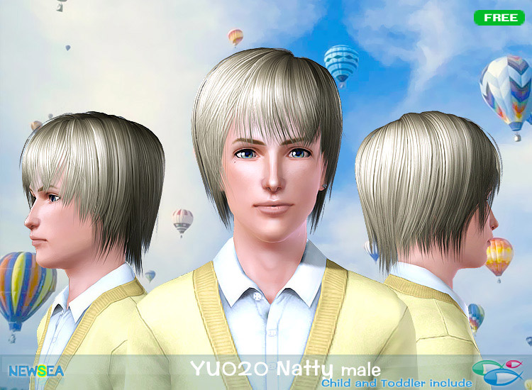 YU 020 Natty   jagged edges with bangs by NewSea for Sims 3