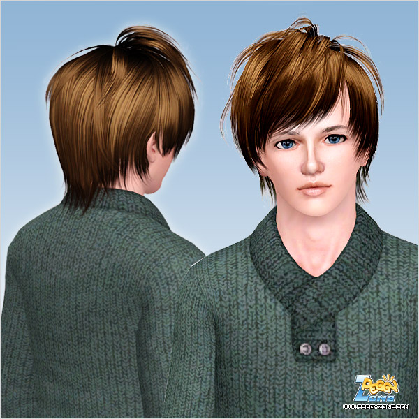 Messy hair ID 661 by Peggy Zone for Sims 3