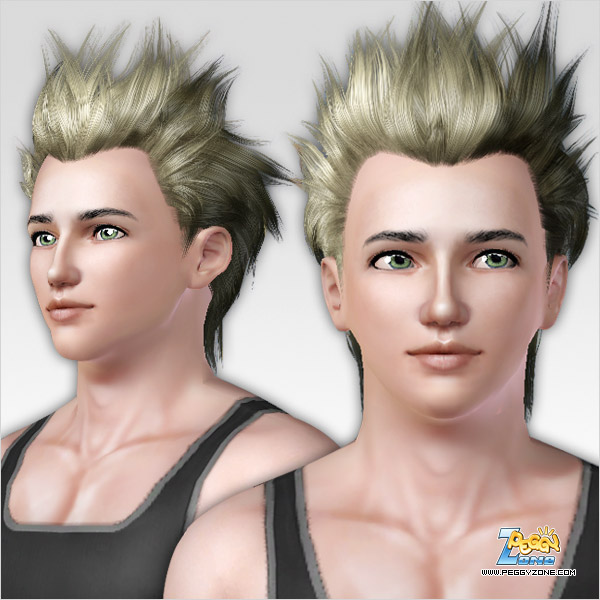 Large spikes haircut ID 109 by Peggy Zone for Sims 3