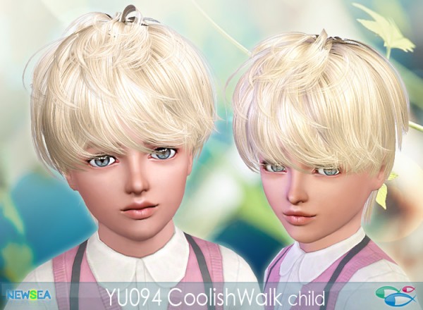 YU 094 Coolish Walk   tousled haircut by NewSea for Sims 3