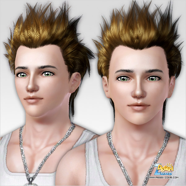 Large spikes haircut ID 109 by Peggy Zone for Sims 3