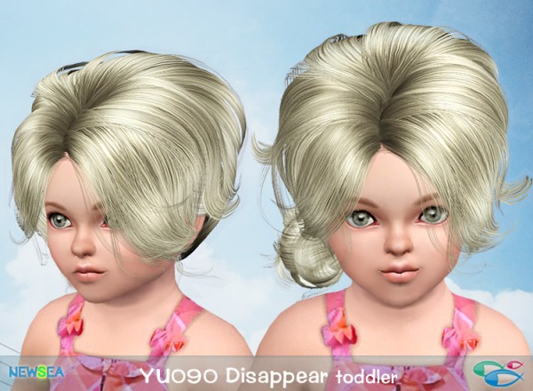 Yu 90 Disappear   messy chignon with accesories by NewSea for Sims 3