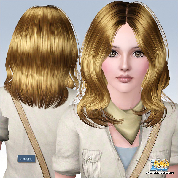 Looped haistyle ID 572 by Peggy Zone for Sims 3