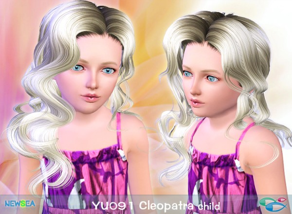 YU 091 Cleopatra   bendy hair by NewSea for Sims 3