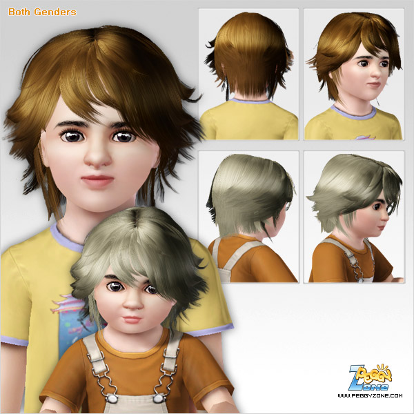 Crazy hairstyle ID 269 by Peggy Zone for Sims 3