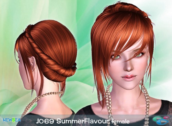 JO 69 Summer Flavour   bun with twisted tail by New Sea for Sims 3