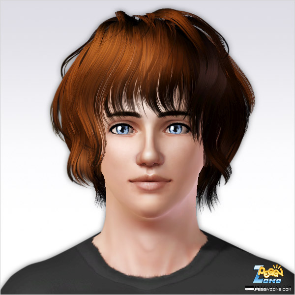 Curly bob with bangs ID 038 by Peggy Zone for Sims 3