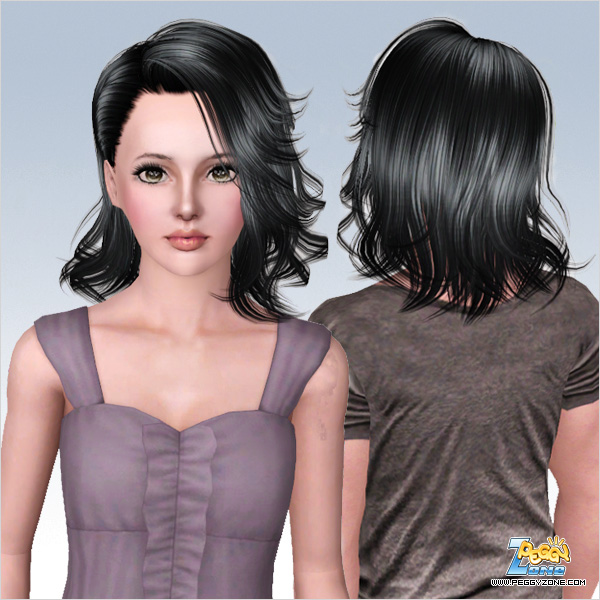  Caught in one side hairstyle ID 586 by Peggy Zone for Sims 3