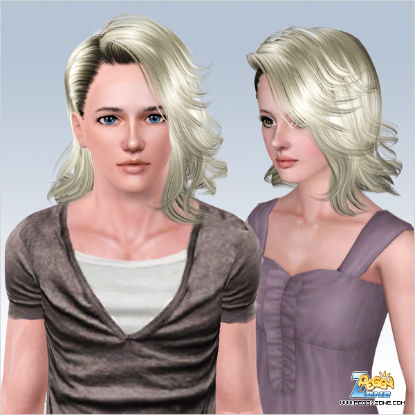  Caught in one side hairstyle ID 586 by Peggy Zone for Sims 3