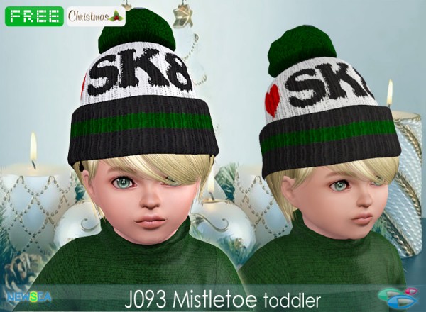 JO 93 Mistletoe   hair with cap by NewSea for Sims 3