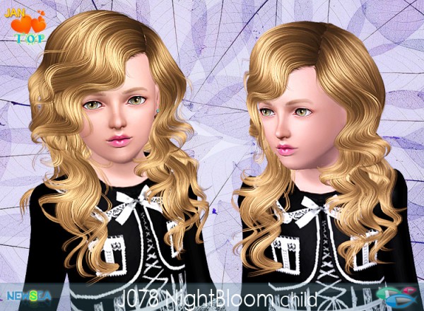 JO 78 Night Bloom   Spiral curls by NewSea for Sims 3