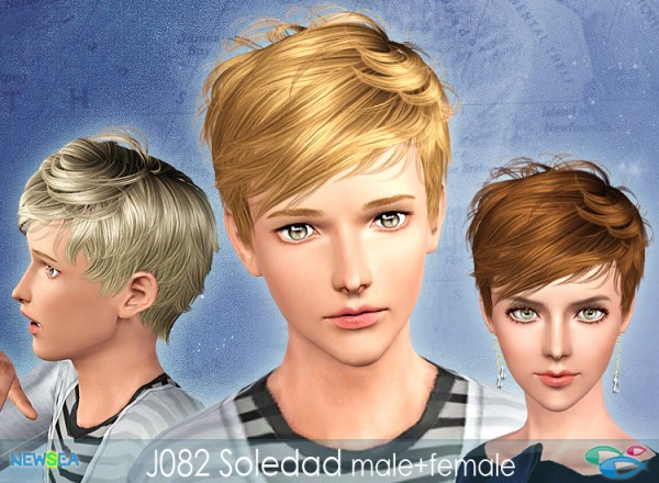 JO 82 Soledad   Tomboy haircut by NewSea for Sims 3