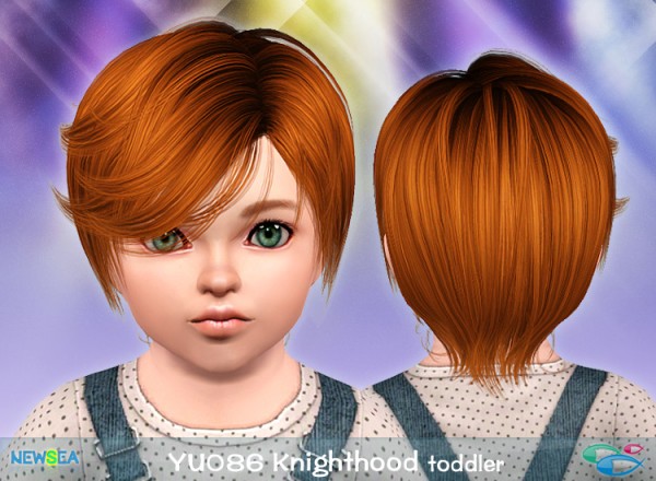 YU 086 Knighthood   hair parted in the middle by NewSea for Sims 3