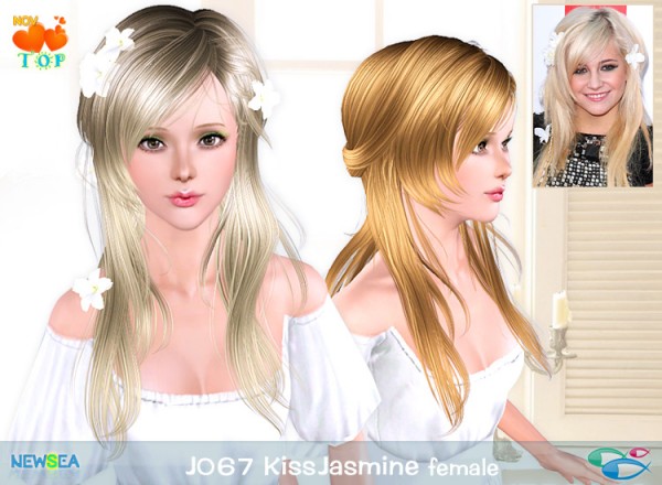 JO 67 Kiss Jasmine   modern  haircut by NewSea for Sims 3