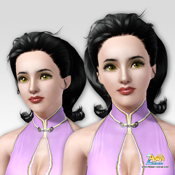 Retro ladies hairstyle ID 81 by Peggy Zone for Sims 3