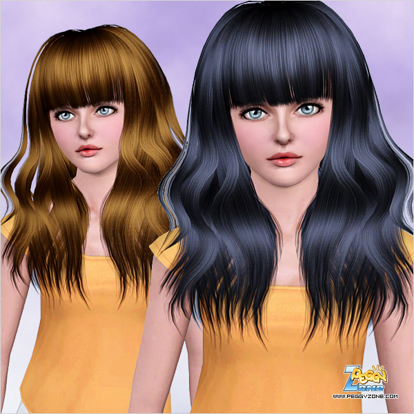 Fringed ends hairstyle ID 522 by Peggy Zone for Sims 3