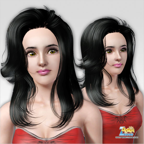 Large waves hairstyle ID 95 by Peggy Zone for Sims 3