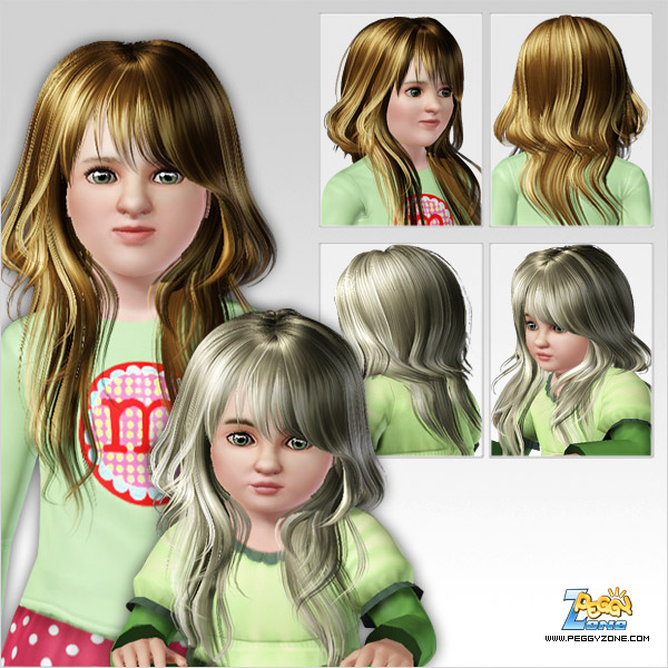 Modern hairstyle ID 364 by Peggy Zone for Sims 3