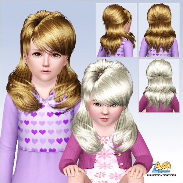 Retro hairstyle ID 652 by Peggy Zone for Sims 3