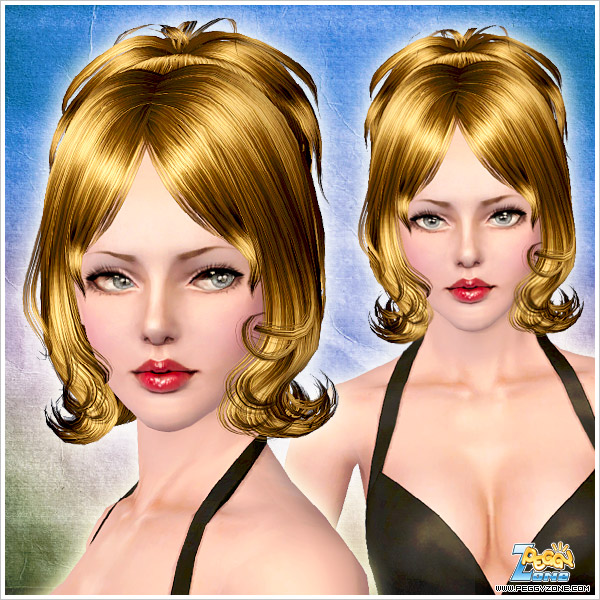 High chignon ID 816 by Peggy Zone for Sims 3