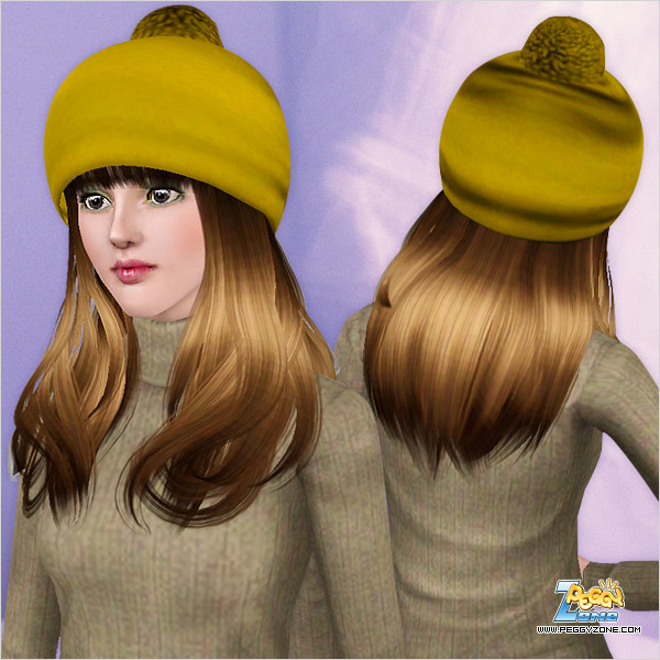 Tassel cap hairstyle ID 614 by Peggy Zone for Sims 3