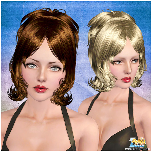 High chignon ID 816 by Peggy Zone for Sims 3