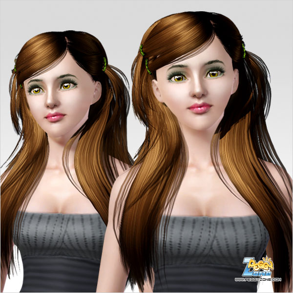 4 pigtails hairstyle ID 84 by Peggy Zone for Sims 3