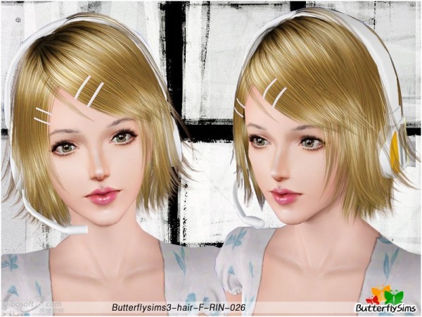 Bunny hairstyle   Hair 26 by Butterfly for Sims 3