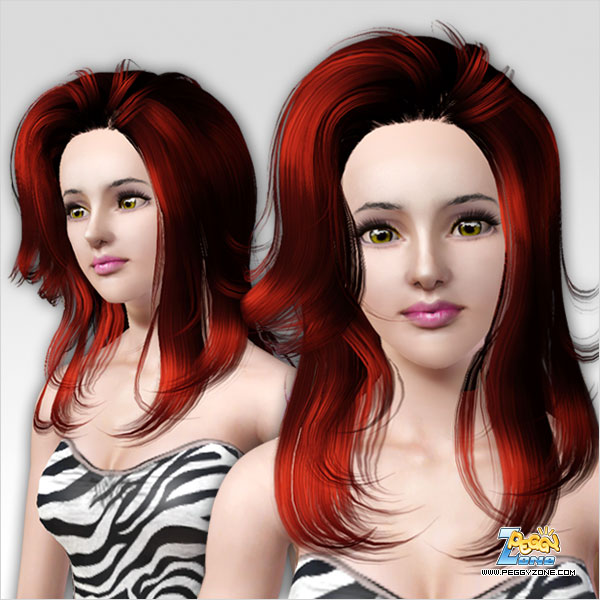 Large waves hairstyle ID 95 by Peggy Zone for Sims 3