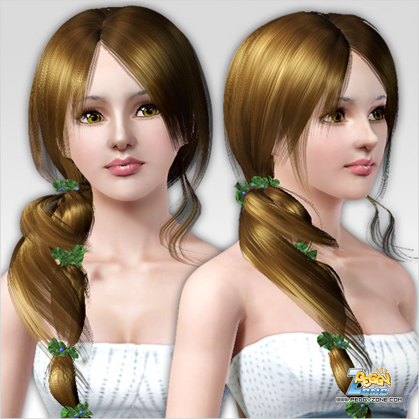 Multi flower hairstyle ID 142 by Peggy Zone for Sims 3