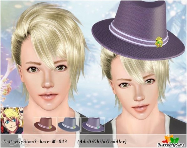 Wild Child   Hair 43 by Butterfly for Sims 3