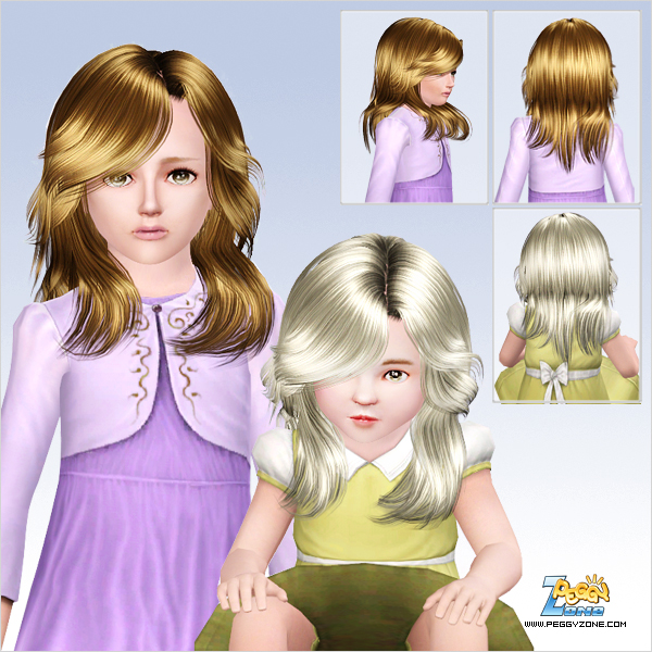 Bright hairstyle ID 676 by Peggy Zone for Sims 3