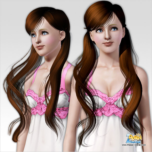 Long ponytail ID 52 by Peggy Zone for Sims 3